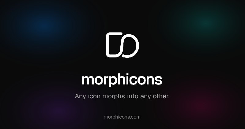 morphicons — any icon morphs into any other