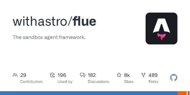 GitHub - withastro/flue: The sandbox agent framework.