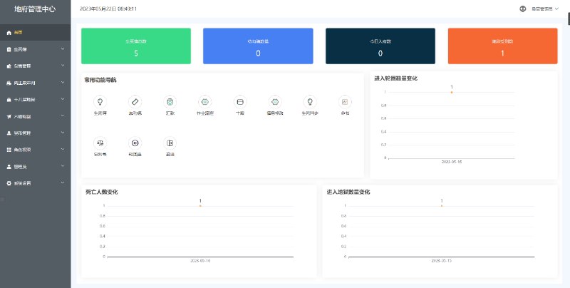 GitHub - moyuc1966/netherworld-console: 地府管理系统完整版，功能完整，多用户多权限，有前台功能