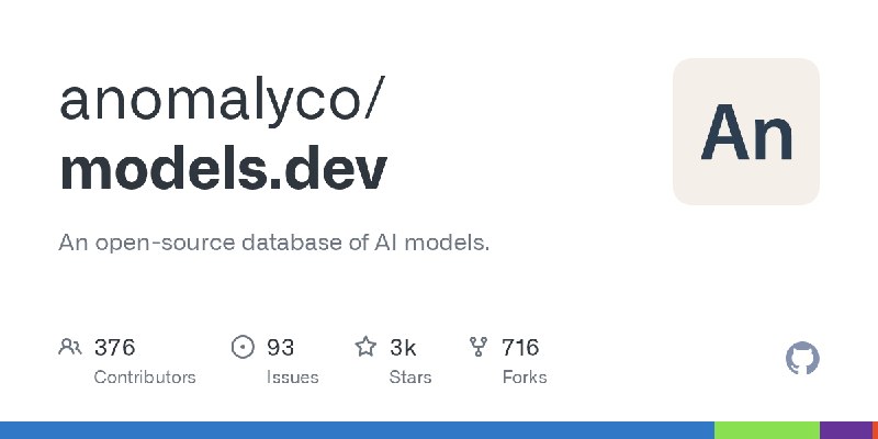 GitHub - anomalyco/models.dev: An open-source database of AI models.