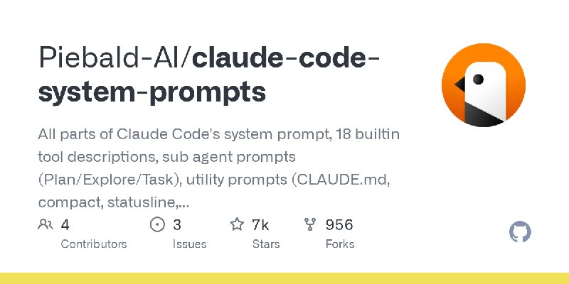 claude-code-system-prompts/system-prompts/agent-prompt-dream-memory-consolidation.md at main · Piebald-AI/claude-code-system-prompts