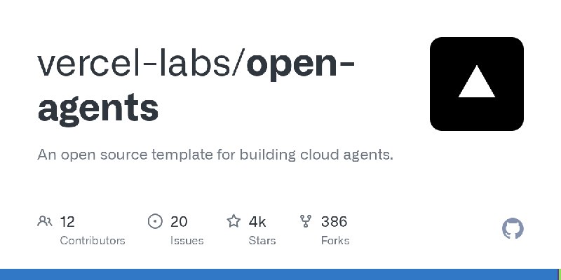 GitHub - vercel-labs/open-agents: An open source template for building cloud agents.