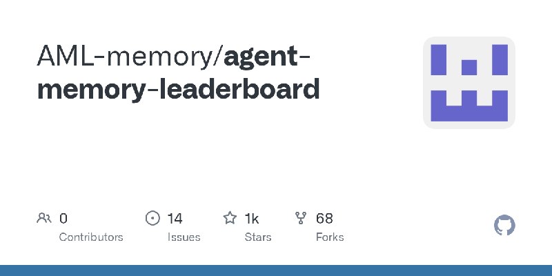 GitHub - AML-memory/agent-memory-leaderboard