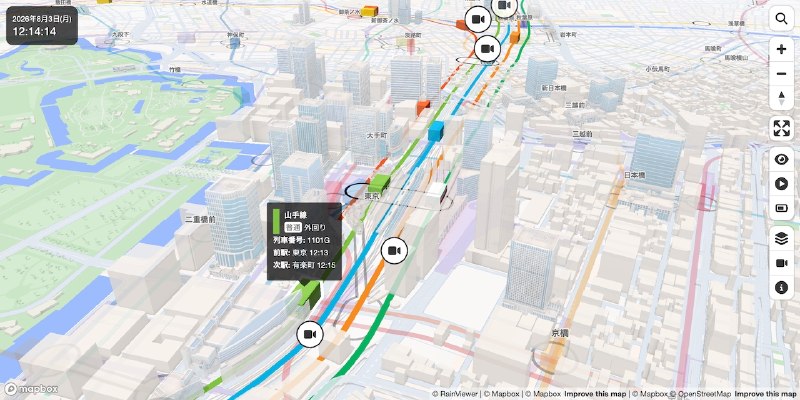 GitHub - nagix/mini-tokyo-3d: A real-time 3D digital map of Tokyo's public transport system