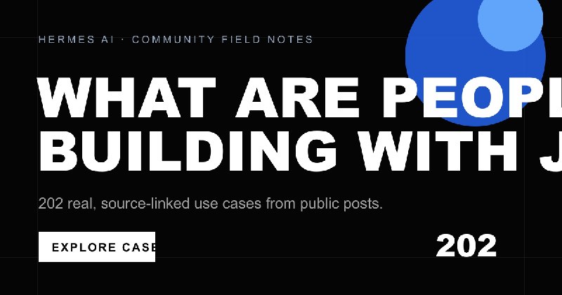 What Are People Building with Jev? 202 Real Use Cases
