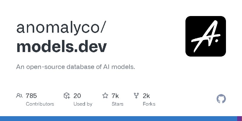 GitHub - anomalyco/models.dev: An open-source database of AI models.