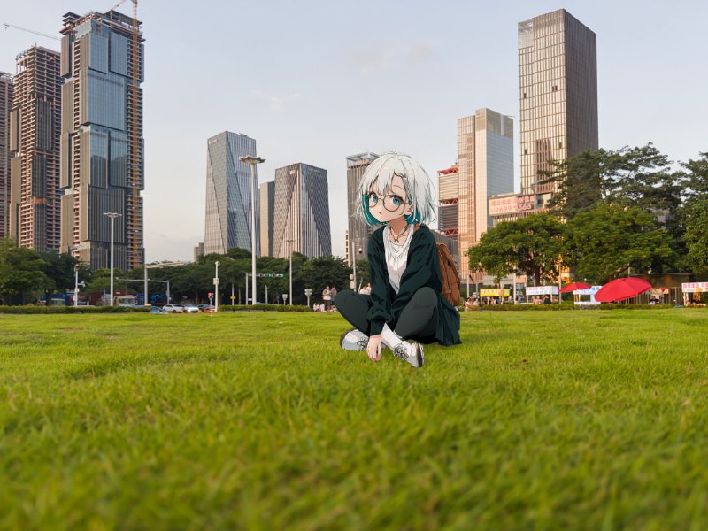 于前海湾公园，享受周日最后的松弛#光与影