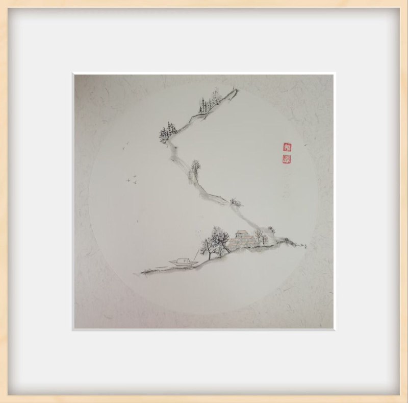 母上大人画了几幅小画，最喜欢这张，当然其实最喜欢的是她配的文字：人生从来不是一场需要抵达终点的跋涉，而是一段不断与自己重逢的旅程