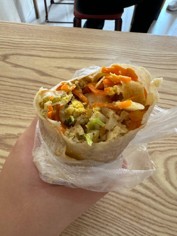 烙馍+茶叶蛋太香了，¥8，中嘞