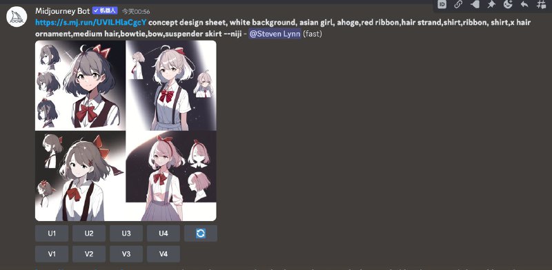 试着把头像画成人设稿，但好像不太成功呢