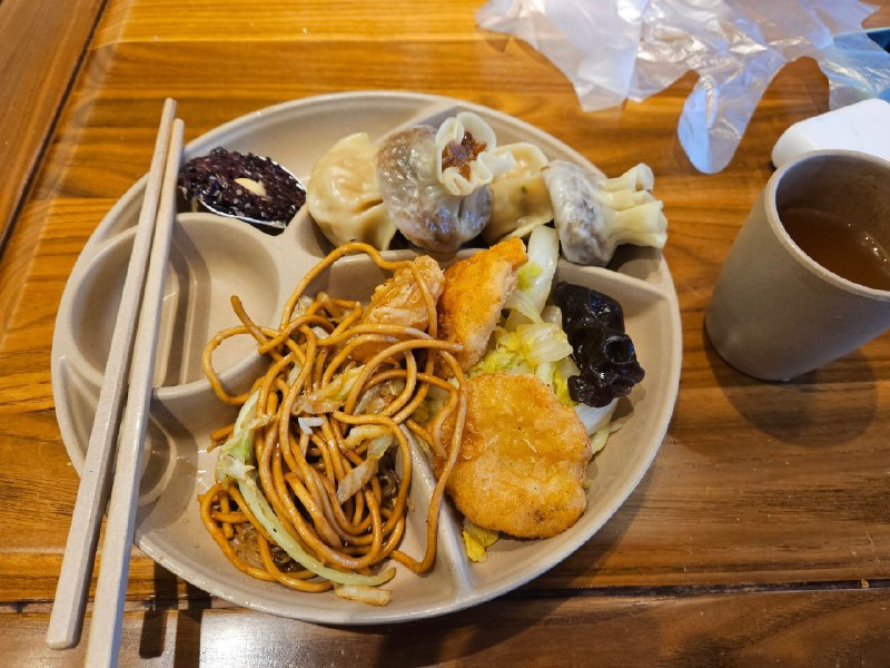 和嘟嘟吃的素食自助#Steven今天吃什么