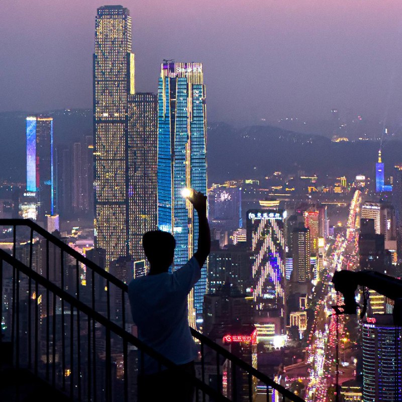 长沙爬楼最后一站，圆满了#光与影