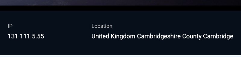 剑桥大学校园网的出口IP