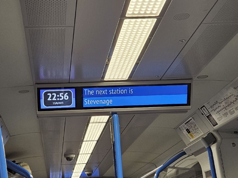 Next station is:Stevenage