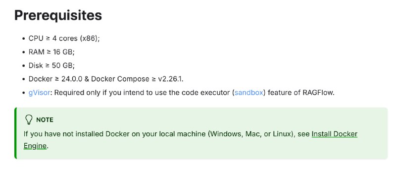 ragflow 配置要求太夸张了，我至今没有成功跑过